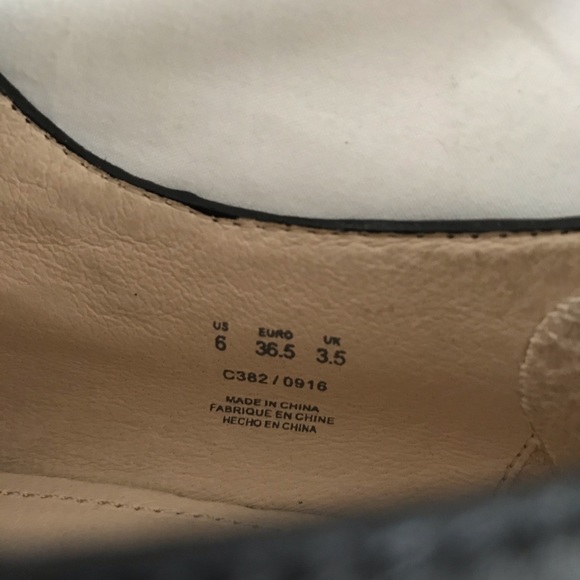 Pour La Victoire Black Leather Shoes Size 6 - Picture 4 of 8